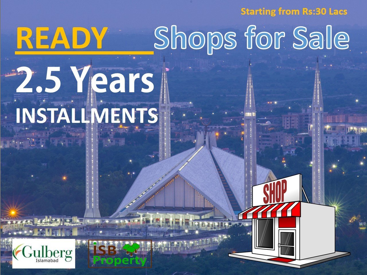 Ready Shops for Sale on Installments