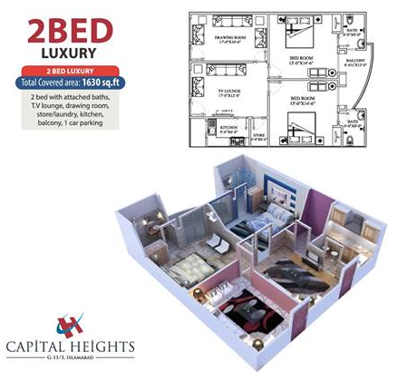 Capital Heights 2 Bed Luxury