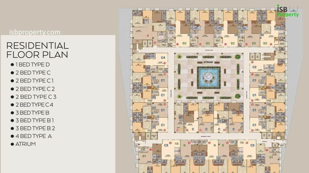 Crescent Lake Tower Residential Floor Plan