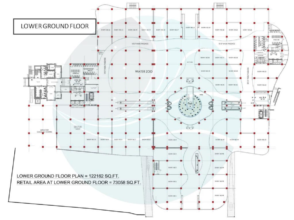 Aquatic Mall Lower Ground Floor Plan