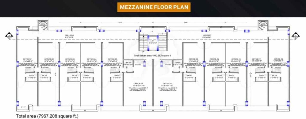 Grande Business Center Mezzanine Floor Plan