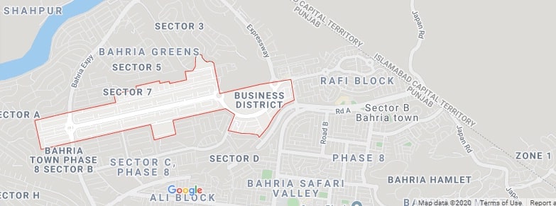 Bahria Town Business District Map
