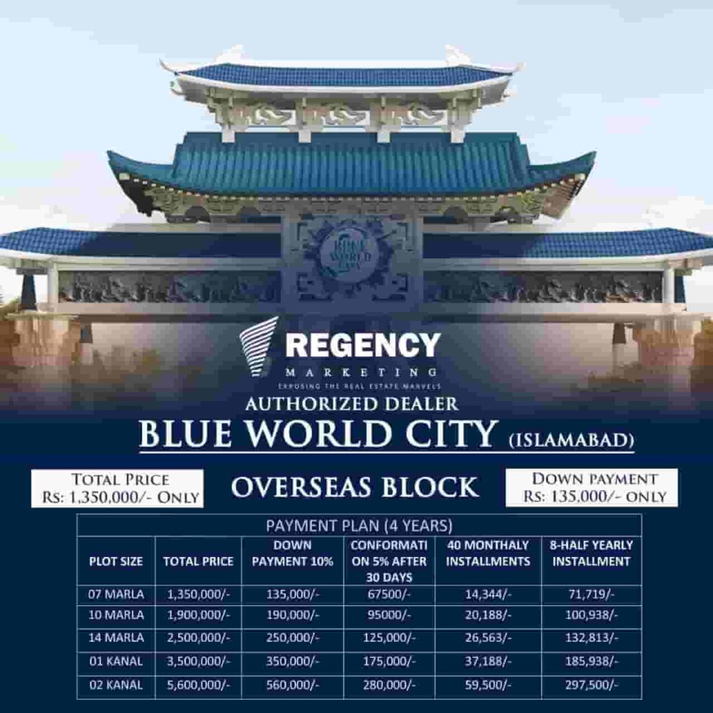 Blue World City Overseas Block Residntial
