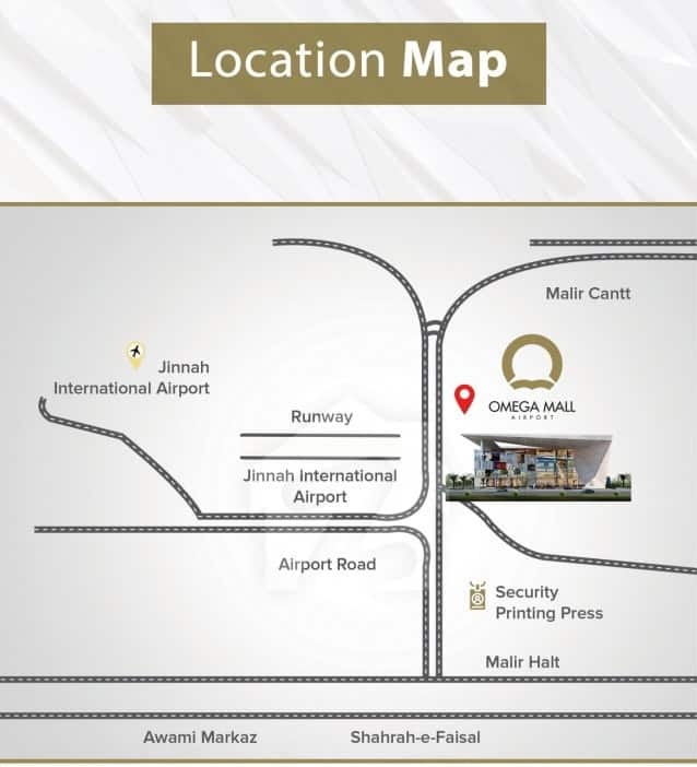 Omega Mall Location Map