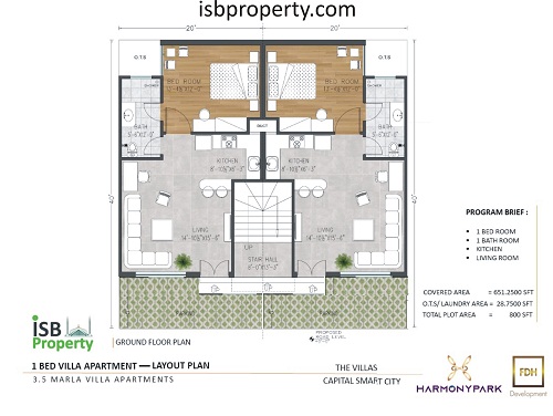 Capita Smart City 3.5 Villa Apartment Floor Plan