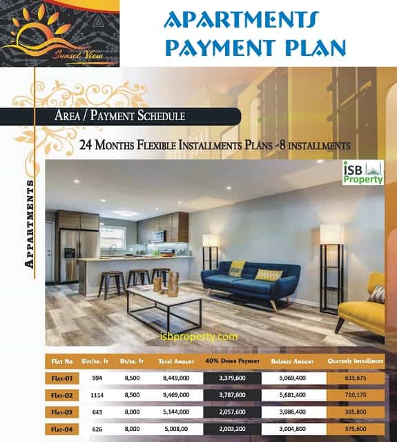 Sunset View Apartments Payment Plan