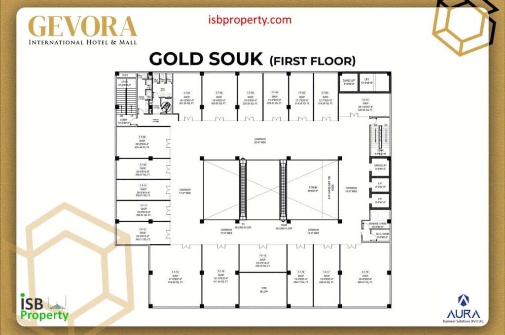 Gevora 1st Floor Gold Souk Plan
