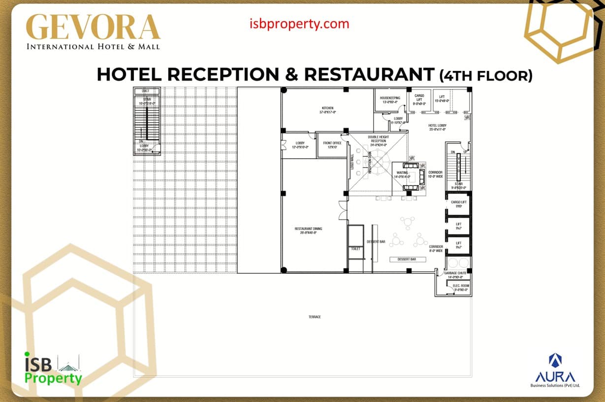 Gevora 4th Floor Reception Restaurants