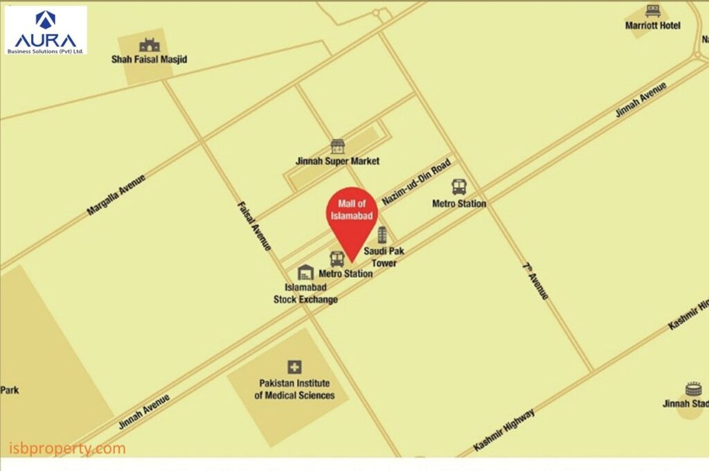 Mall of Islamabad Location Map